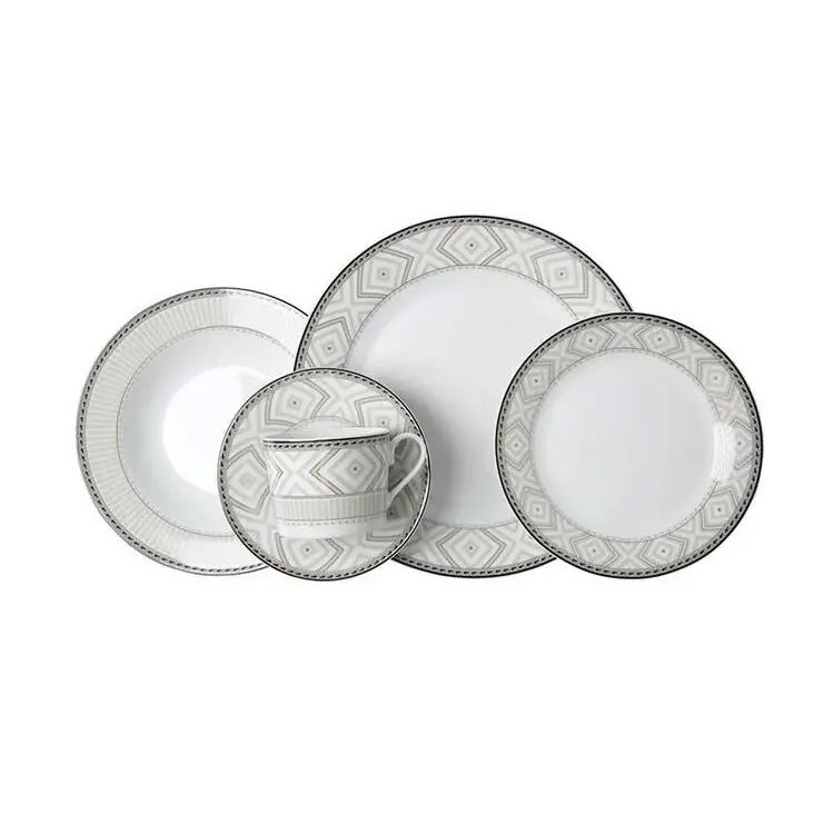 Guangzhou tableware supplier promotional items custom decorative wedding decorations porcelain dinnerware