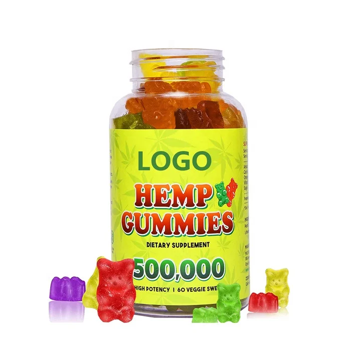 Private Label Hemp Gummies Supplements for Sleep Support Relaxation All Natural Hemp 60 Counts