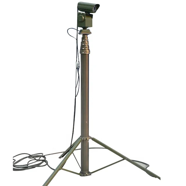 XD681 tripod pneumatic telescopic mast for CCTV camera