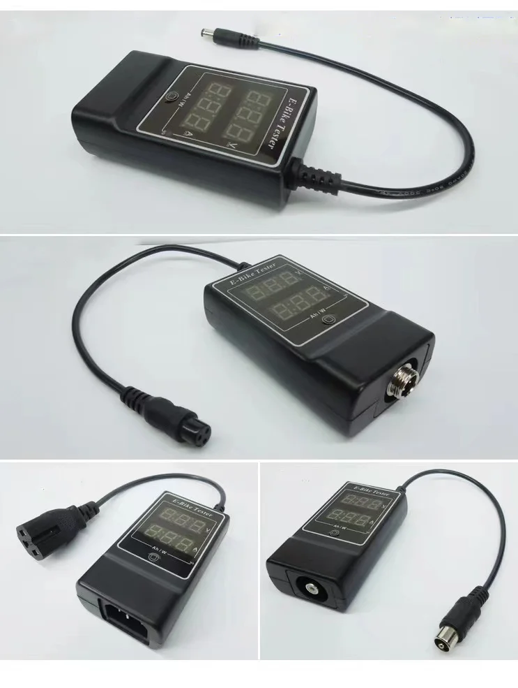 YB36VA Electric Vehicle Charger Tester DC Plug Monitoring Switching Power Adapter Voltage Ammeter