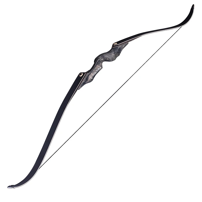 Best selling black hunter hunting wooden riser recurve bow