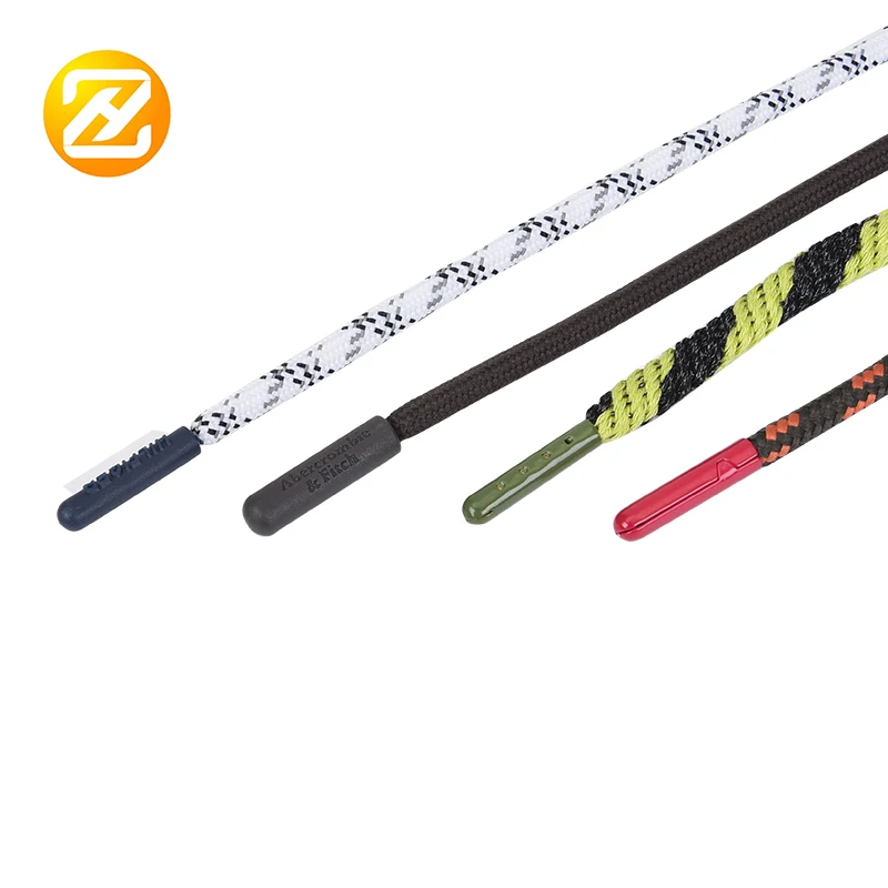 seamless round metal sneaker shoe string shoelace aglets lock colorful