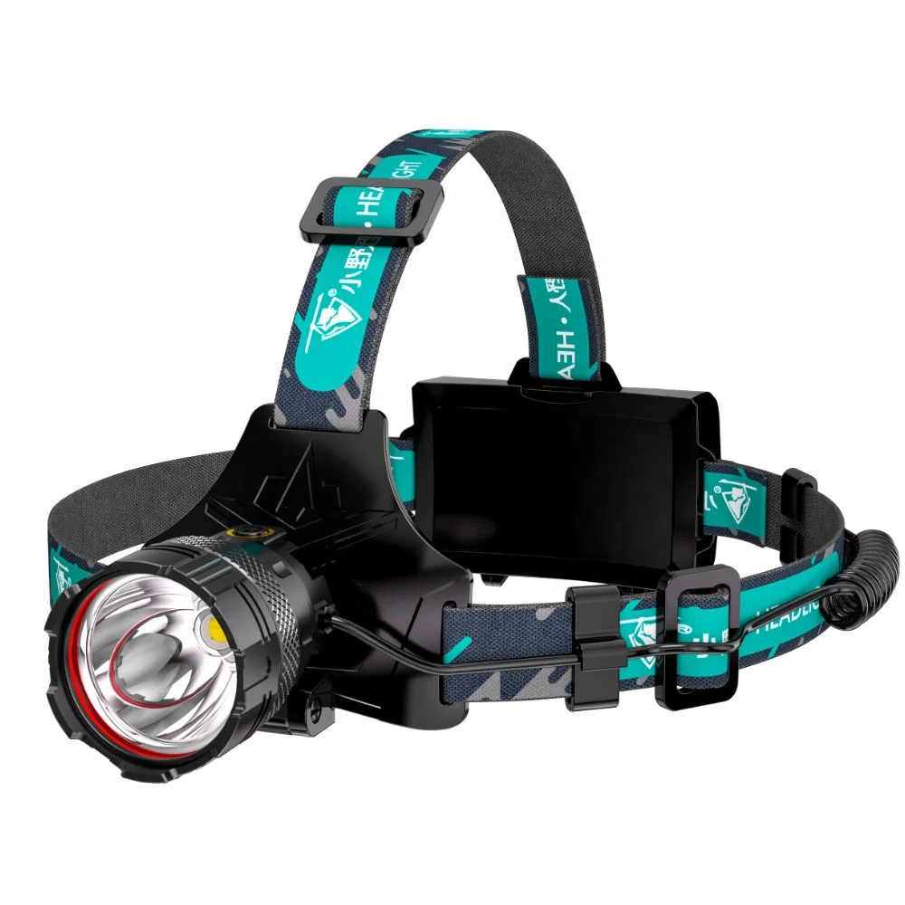 1200 Lumens Strong Power Aluminum Headlamp 18650 Battery Long Rnage Outdoor Bright Headlamp with Power Display