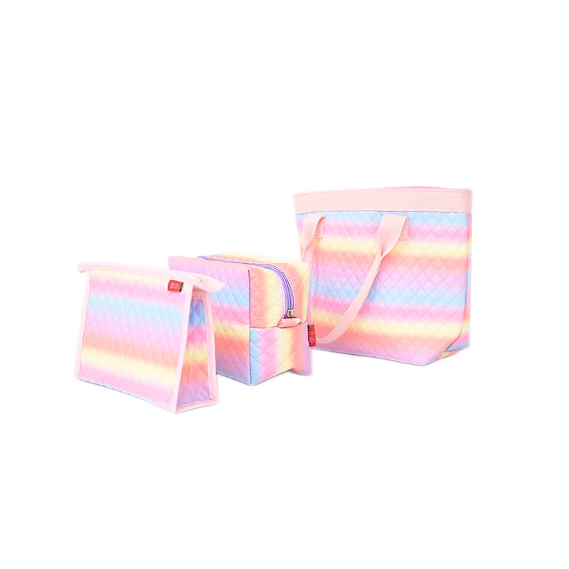 Custom reusable bags portable makeup bag cosmetic bag organizer