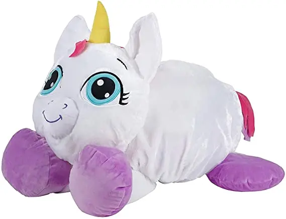 Hot Selling Creative Popular lovely Yellow Fluffies Lovely Tiger Soft Fluff Ball Plush 2 in 1 Stuffed Animal Toy