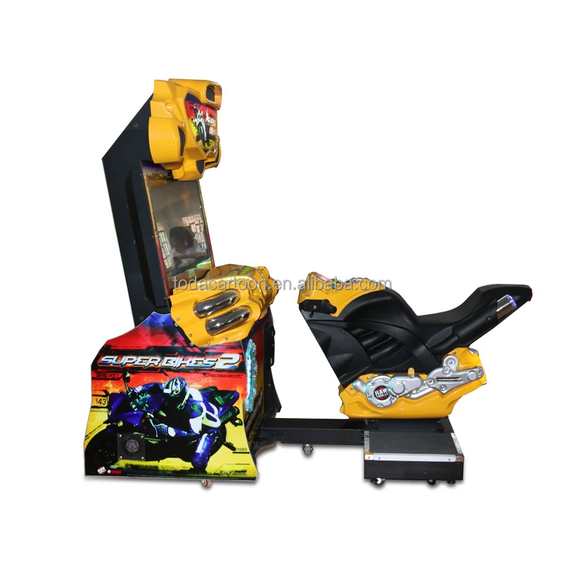 Toda 42 inch Coin Operated Games motorcycle arcade racing machines for game center FF motor