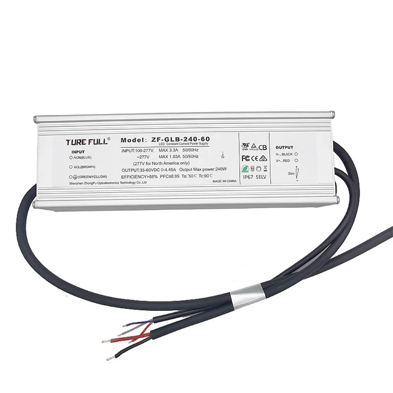 Switching Power Supply 48v 5a 240w Hl 240h 48b Led Power Supply Ip67 Waterproof Constant Current Led Dimmable Driver