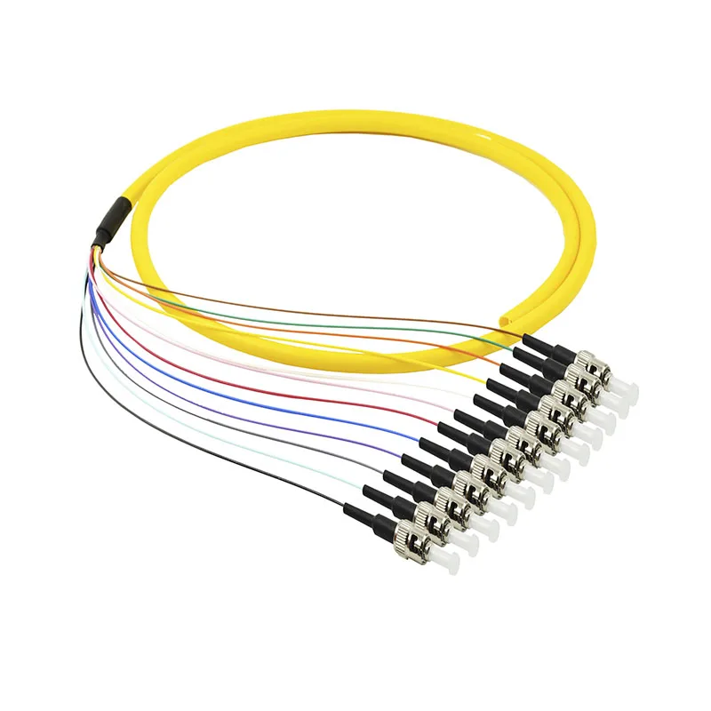 FTTH ST UPC G655 G652D SM 12 Core Bundle Cable Fiber Pigtail