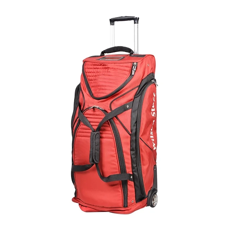 Прямая продажа с завода, красная Дорожная сумка на колесиках, комплект чемоданов