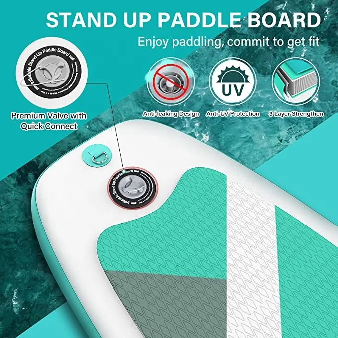 2022 Hot Manufacturer OEM Custom Cheap Single Double Layer Drop Stitch Inflatable Sup Paddle Board
