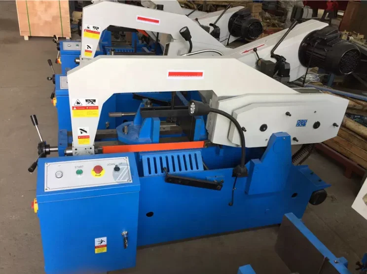 HS7125 HS7132 HS7140 HS7150 Horizontal Metal Band Hack Saw Machine from factory
