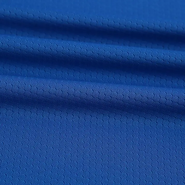 100% Polyester mesh stretch Knitting Shiny Plain Fabric Wholesale Textile Factory  Flocking  Mesh Fabric for basketball Jersey