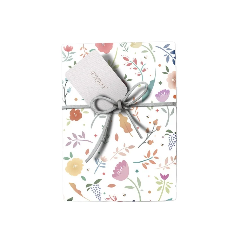Durable Waterproof Custom Art Paper Baby Cute Flower Gift Wrap Paper