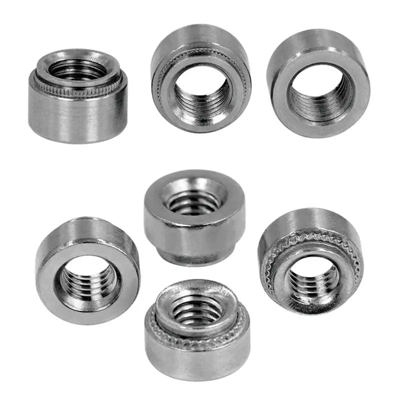 M5-1 Aluminum Fastener M6 round Knurling Galvanized Steel Self-Clinching Nut for Metal Sheet in Stock