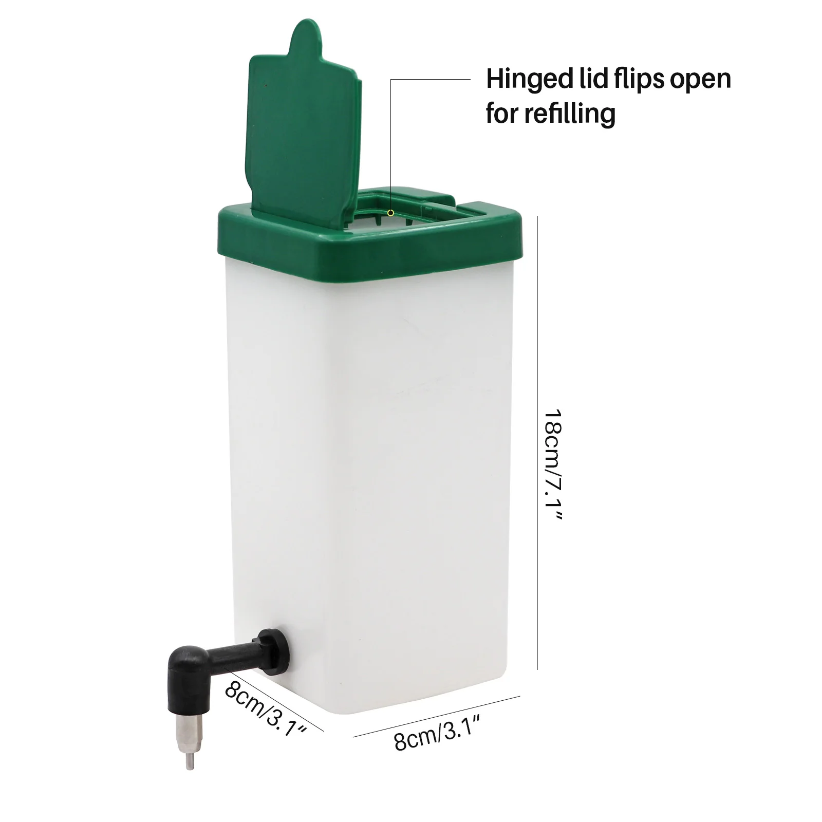 Automatic Rabbit Nipple Drinker Water Drinking Bottles Plastic Large Capacity Drinking Water Bucket for Rabbit