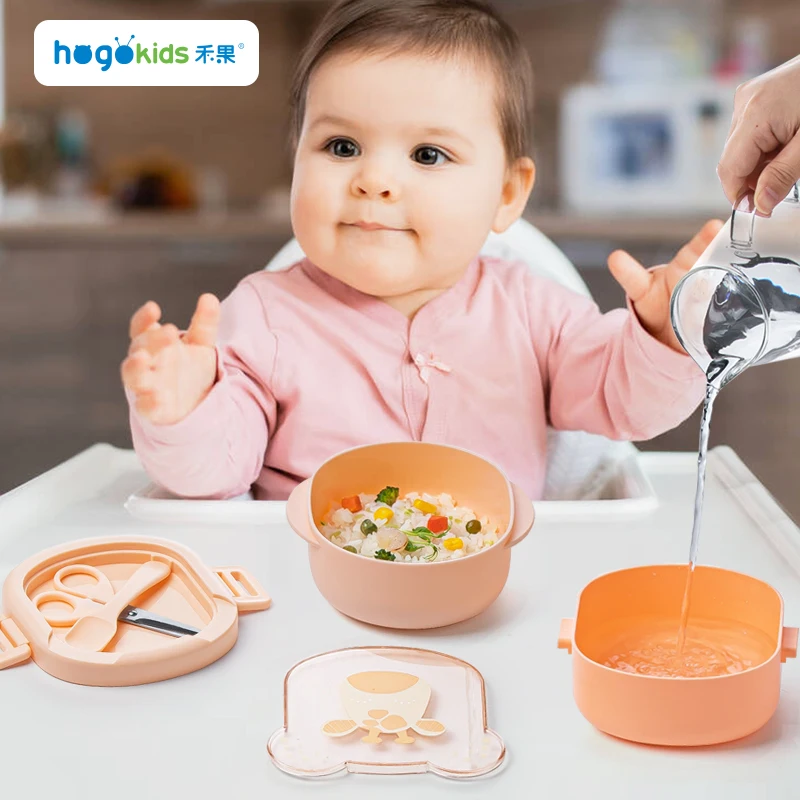 Hot Sale Bpa Free Baby Feeding Set Baby Feeding Bowl Bowl Set With Cover For Lunch Box