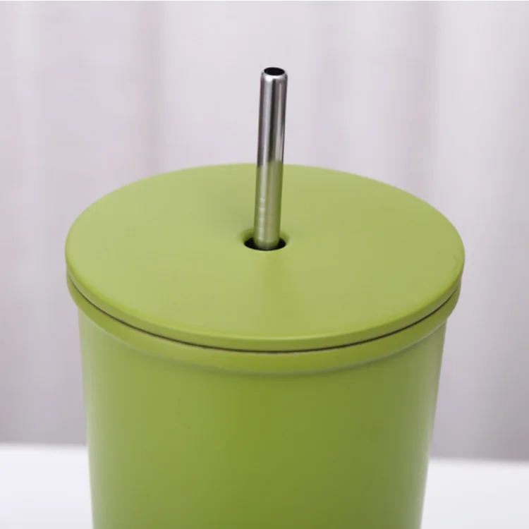 Pastel matte Colored BPA Free Unique wedding party double walled Matte Acrylic Plastic Blank Skinny Tumbler With Straw