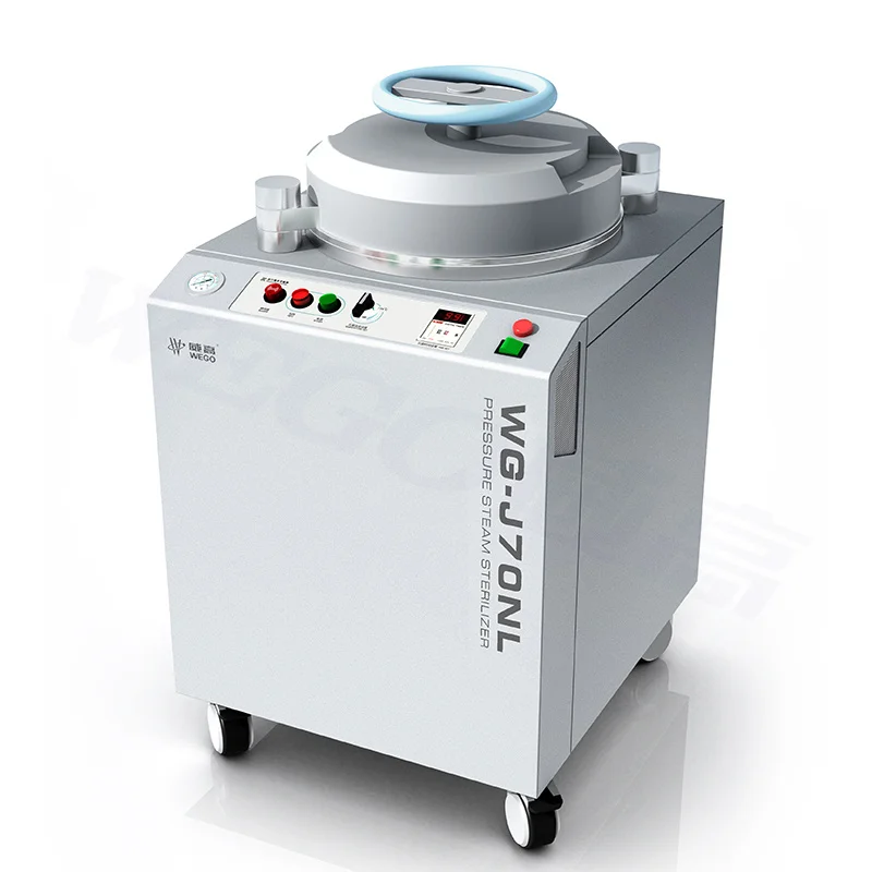 Вертикальный автоклав WEGO 80L, вертикальный паровой стерилизатор высокого давления, автоклав для лабораторного использования