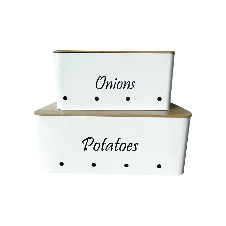 Контейнеры для хранения овощей металлические банки лука чеснока картофеля набор кухонных канистр контейнеры с отверстиями аэрации