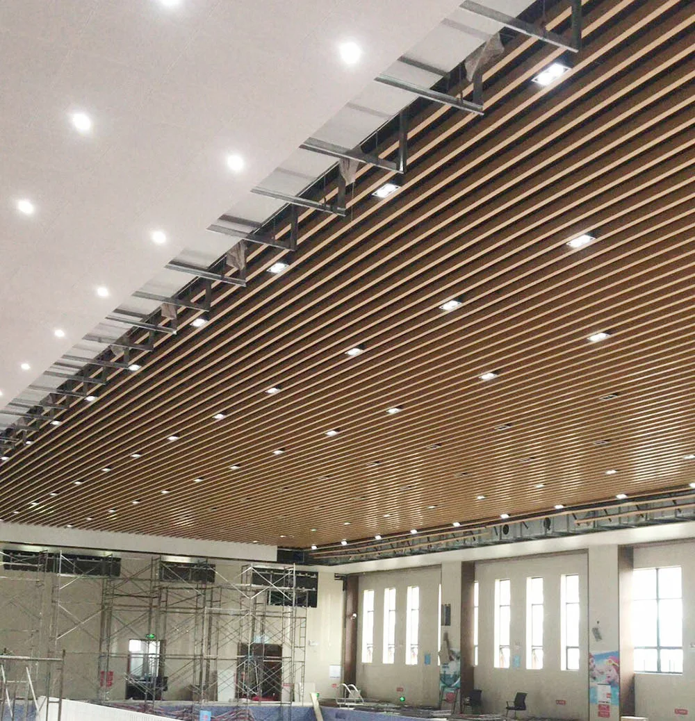 High-end custom modern style beam suspended ceiling for home wall decor or metal ceiling panels interior decorations