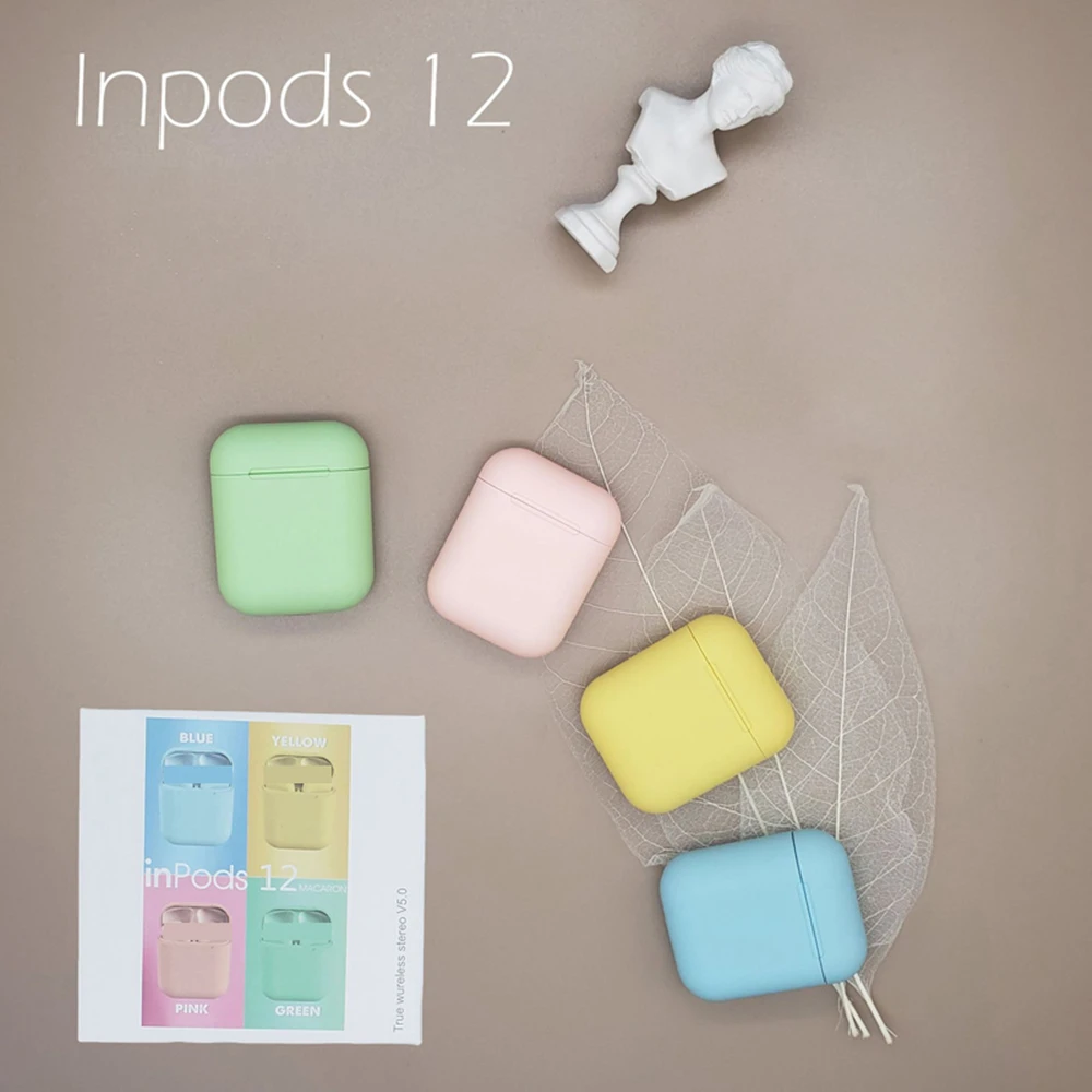 Inpods 12 наушники TWS i12 оригинальные Macaron fone ouvido auriculares audIfonos беспроводные