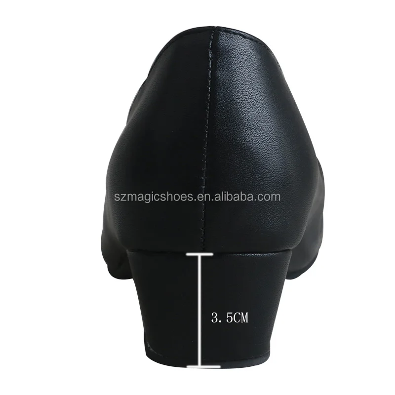 Customized Wide Rubber Sole Dance Shoes Women Leather