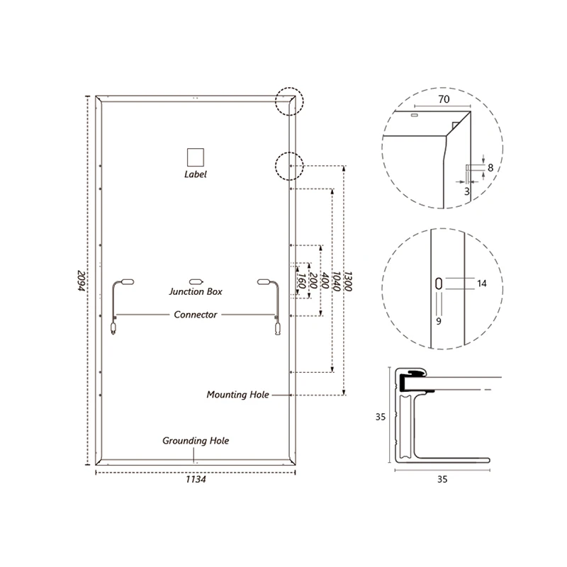 475w 480w 485w 490w 495w 500w 505w  gallium arsenide solar cell photovoltaic cell solar flexible solar cell