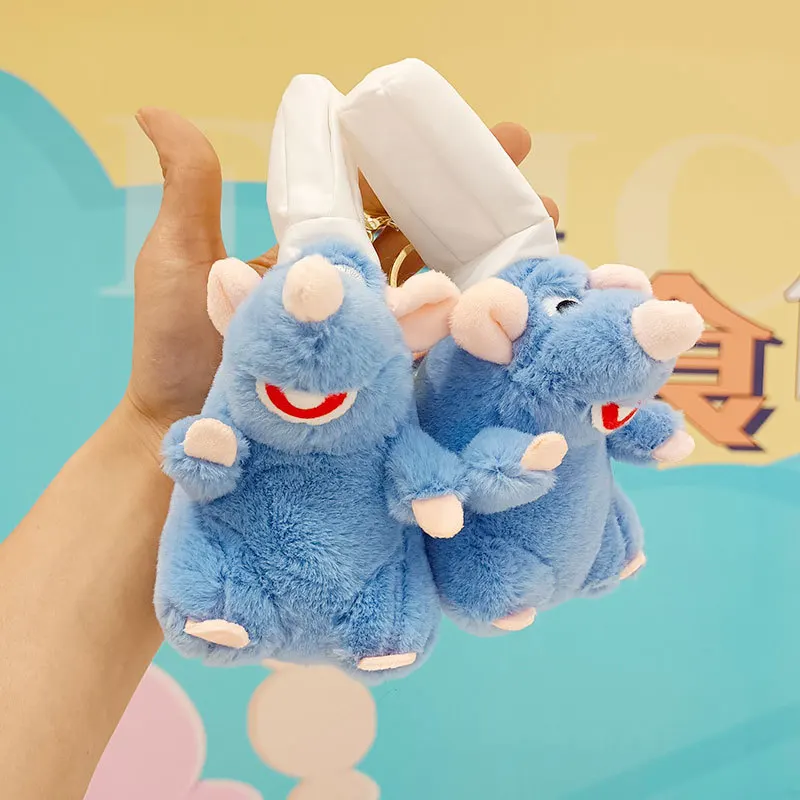Hot Selling Cute Cooking Rat Plush Pendant Doll Backpack Hanging Accessories Stuffed Mouse Keychain