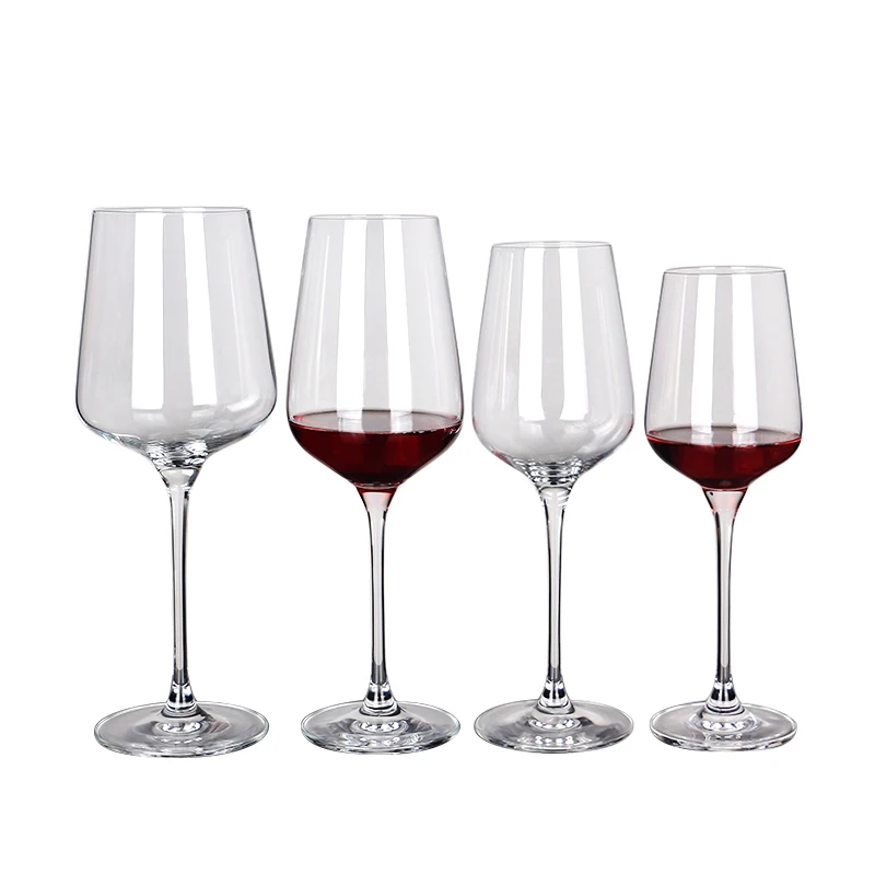 Quality Colored Glass Goblets for Party Small MOQ Wholesale Goblet Wine Glasses