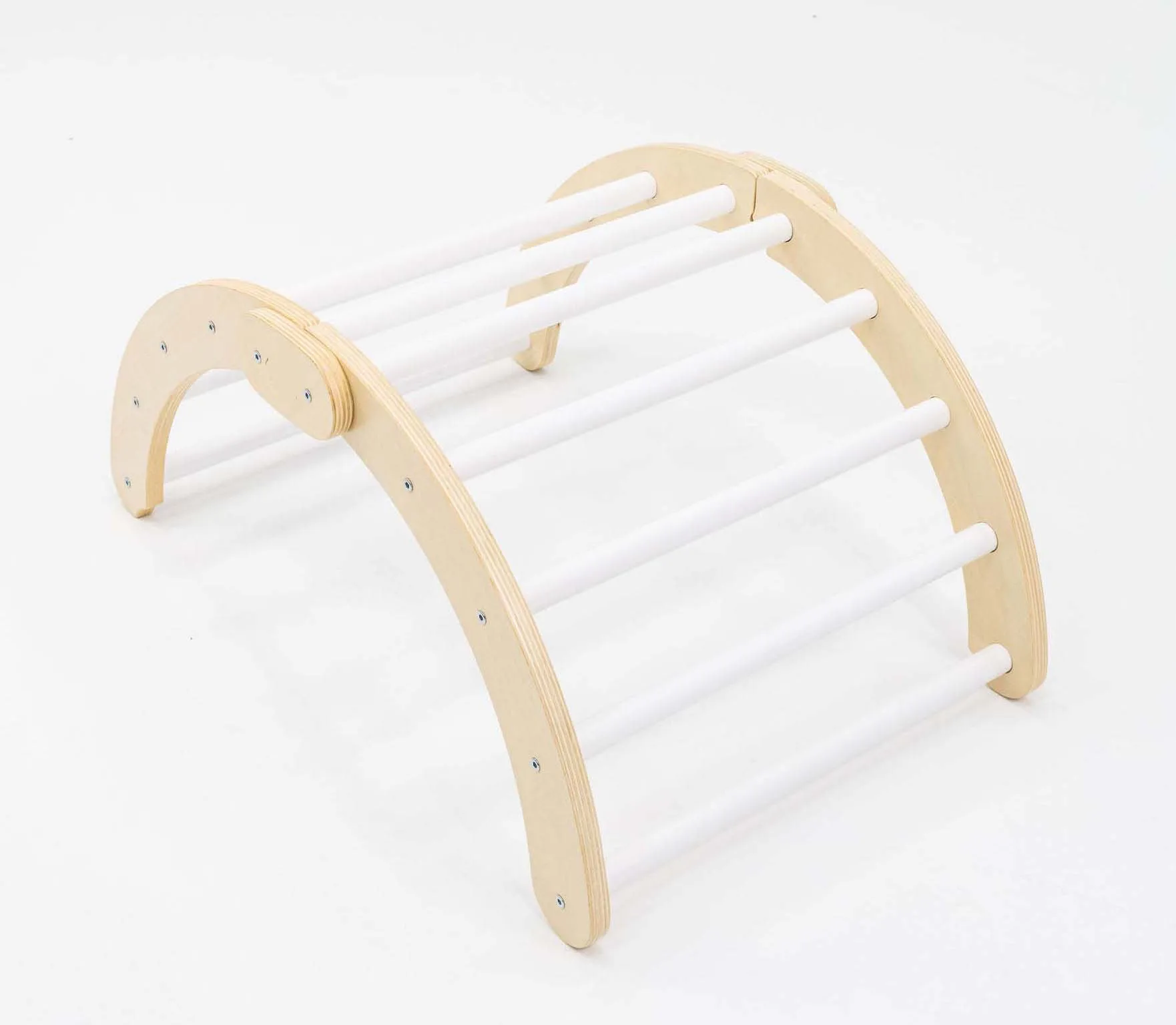 Handmade Wooden Montessori Toys for Kids Foldable Climbing Arch and Ramp for Living Room Outdoor Dining Kids Birthday Gift
