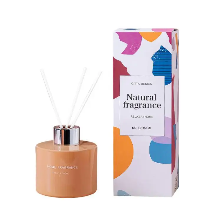 Home decorative aromatherapy long round tall empty scented oil car glass reed diffuser bottle malaysia aroma diffuser candle