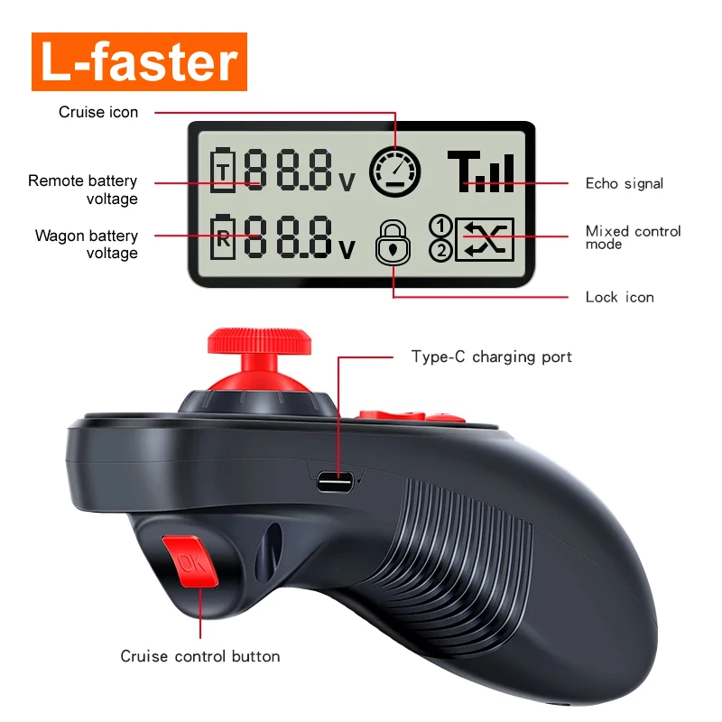 4WD 24V 1400W Electric Four Drive Kit 4.10-4 Off Road Tire 10 Inch Wheel Set For DIY Electrical 4X4 Lawnmower Barrow Trolley Car