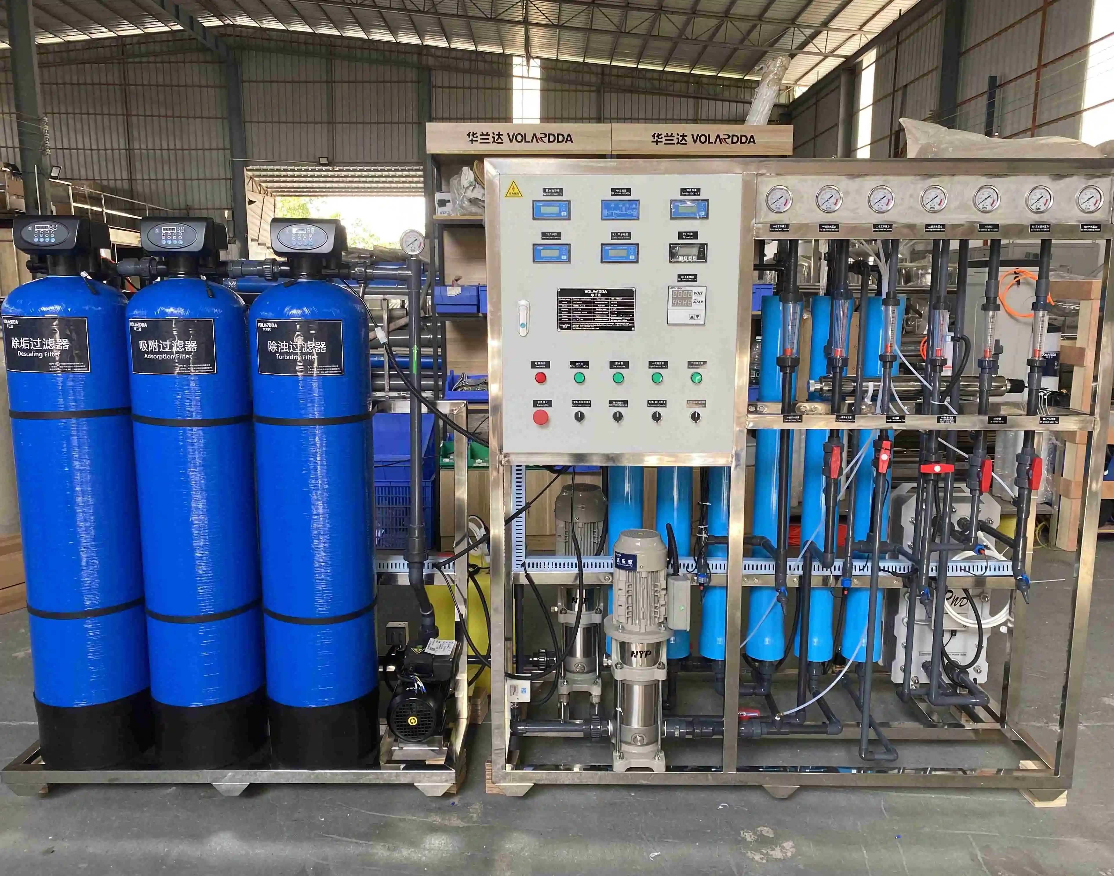 Volardda 500 Liters Per Hour Ro Water Purification Drinking Water Softener System Home Water Iron Filter Filtration Equipment