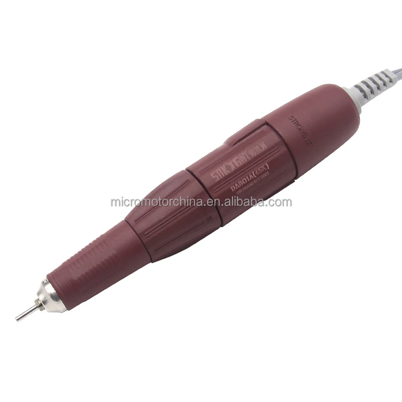High speed  portable saeshin strong 102LN lab Micro motor 45000rpm carbon brush micromotor handpiece