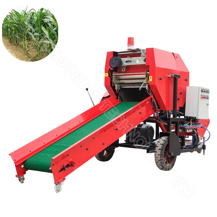 High quality mini roll hay baler 3 point hitch hay baler tractor