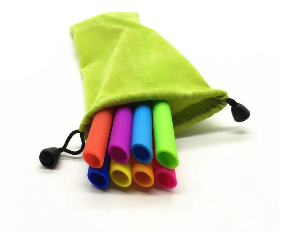 Лидер продаж, аксессуары для путешествий, складная открывающаяся Складная Силиконовая трубочка для питья