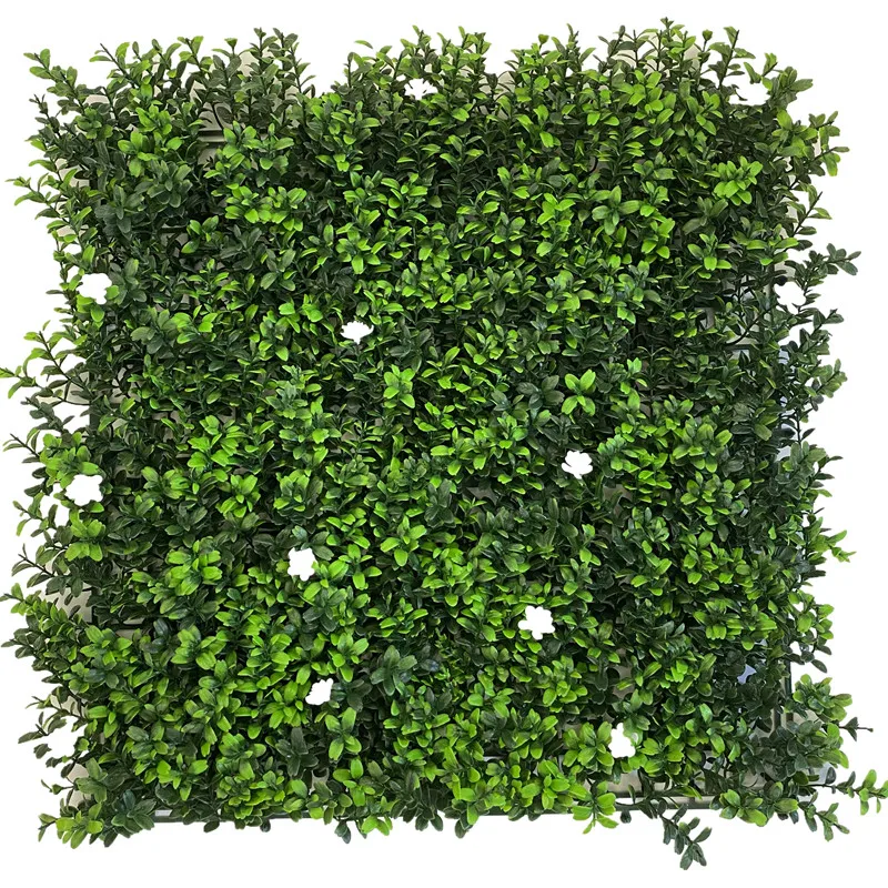 Durable 50 x 50 cm artificial vertical garden plant wall boxwood hedge panels beautifying home decoration green plant wall