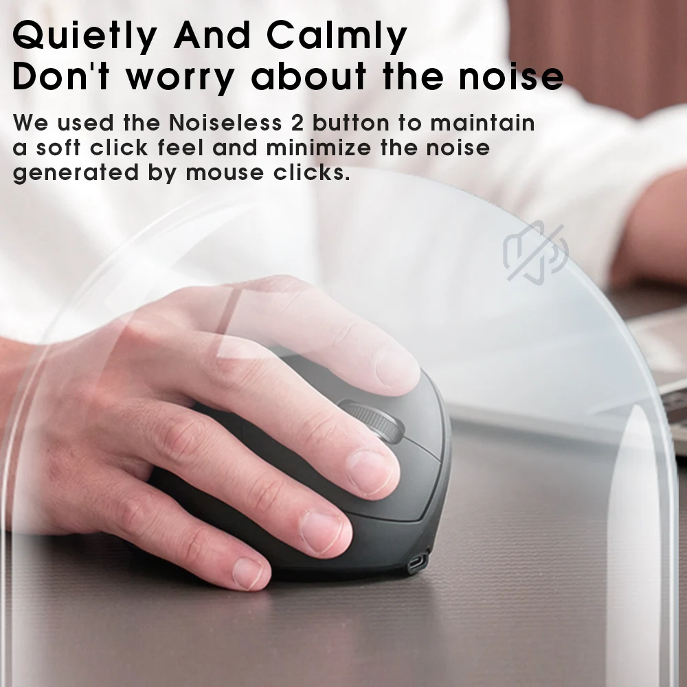 SAMA Hot Sale BT Mouse Ergonomic 2.4G Mute Silent Rechargeable Office Dual Mode Optical Ir Wireless Vertical Mice