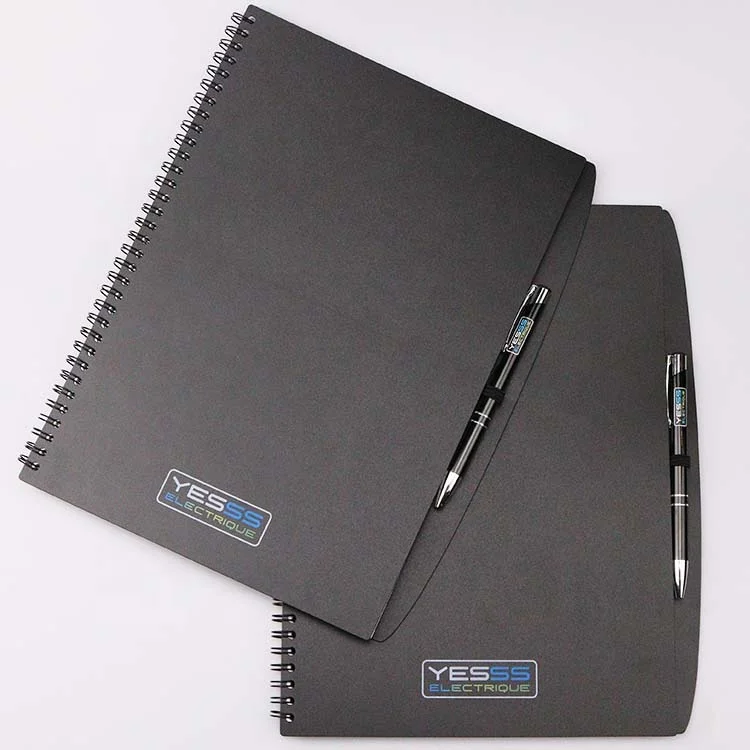 Retro spiral coil custom LOGO notepad diary student notebook pen