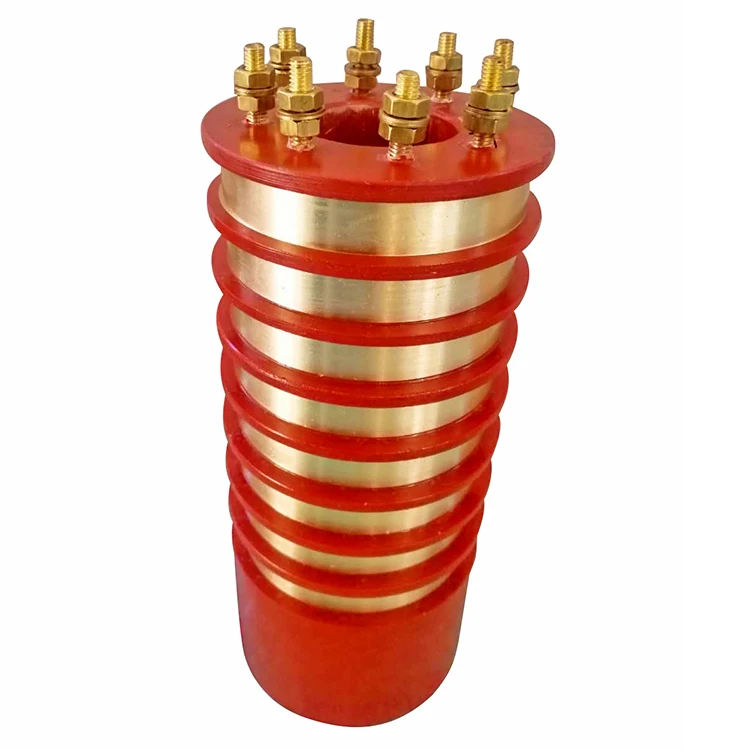 Brass slip ring flange mounting slip ring for multi-channel equipment