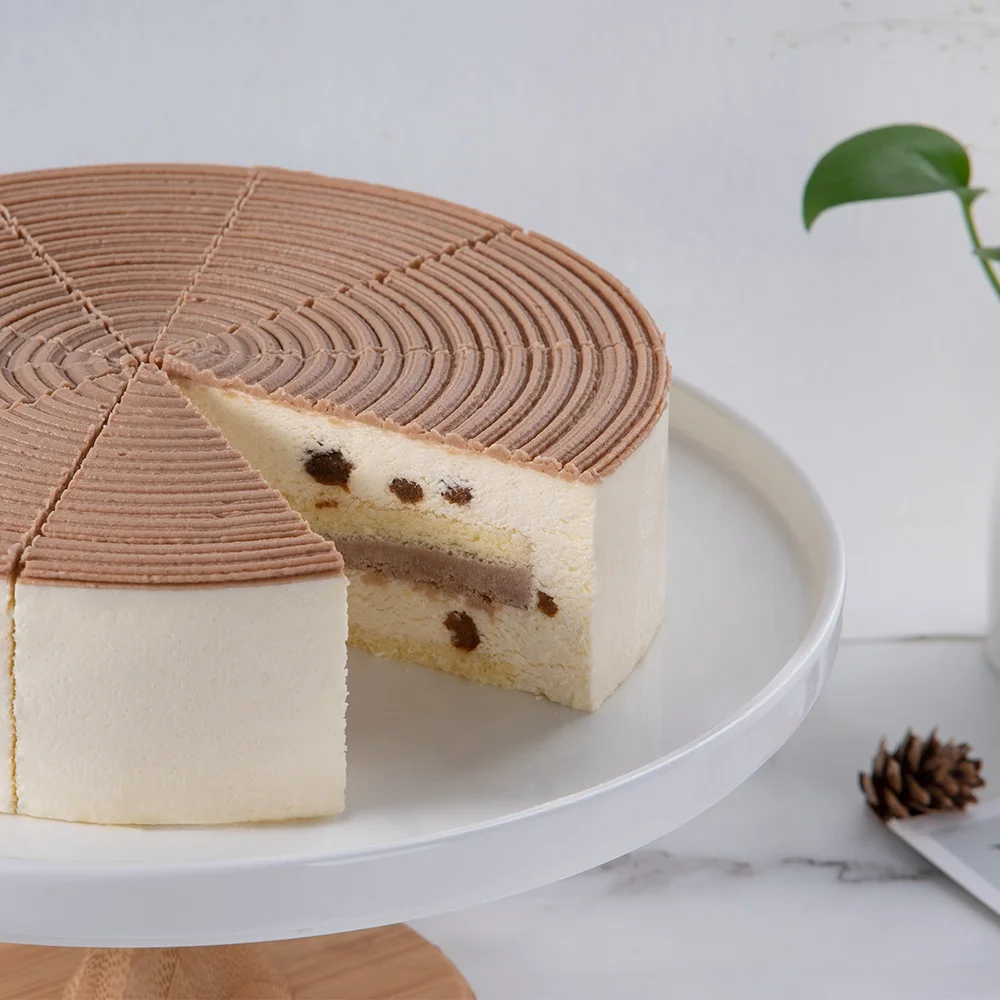 Delicious CAKE Chinese Brand Fulansweet Frozen Fresh CHESTNUT cake packed in Folding Flat Cardboard Easy to Defrost CHEESECAKE