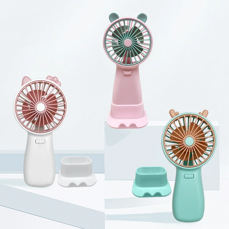 MAIMAI Cute Mini Stroller Fan Rechargeable Mute Handheld Personal USB Fan Car Seat Small Fan for Desk Stroller Car Rides