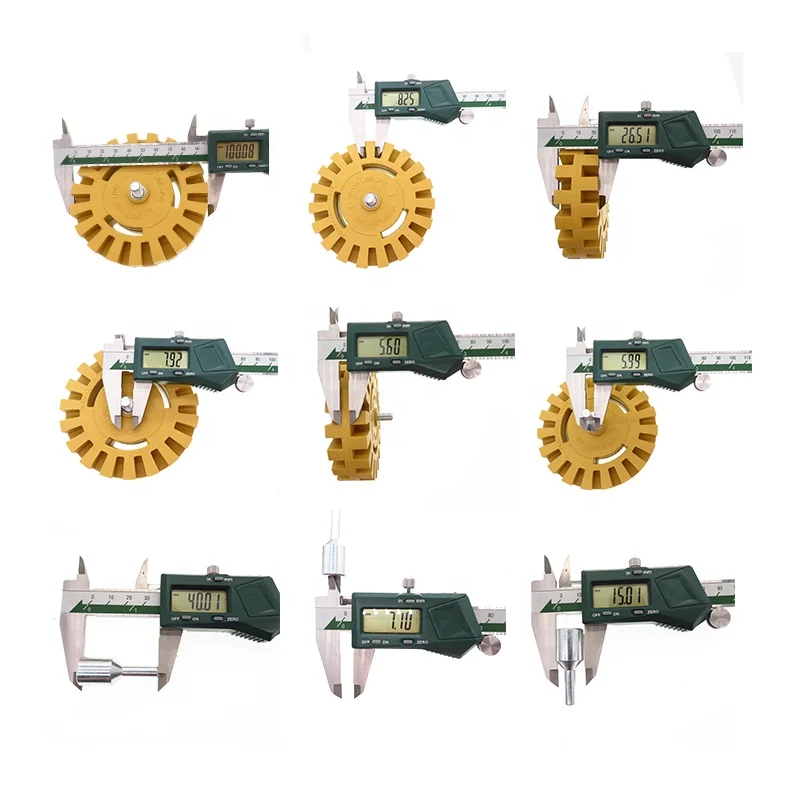 4Inch 100MM Rubber Eraser Wheel Pinstripe Double Sided Adhesive Vinyl  Decal Graphics Removal Tool