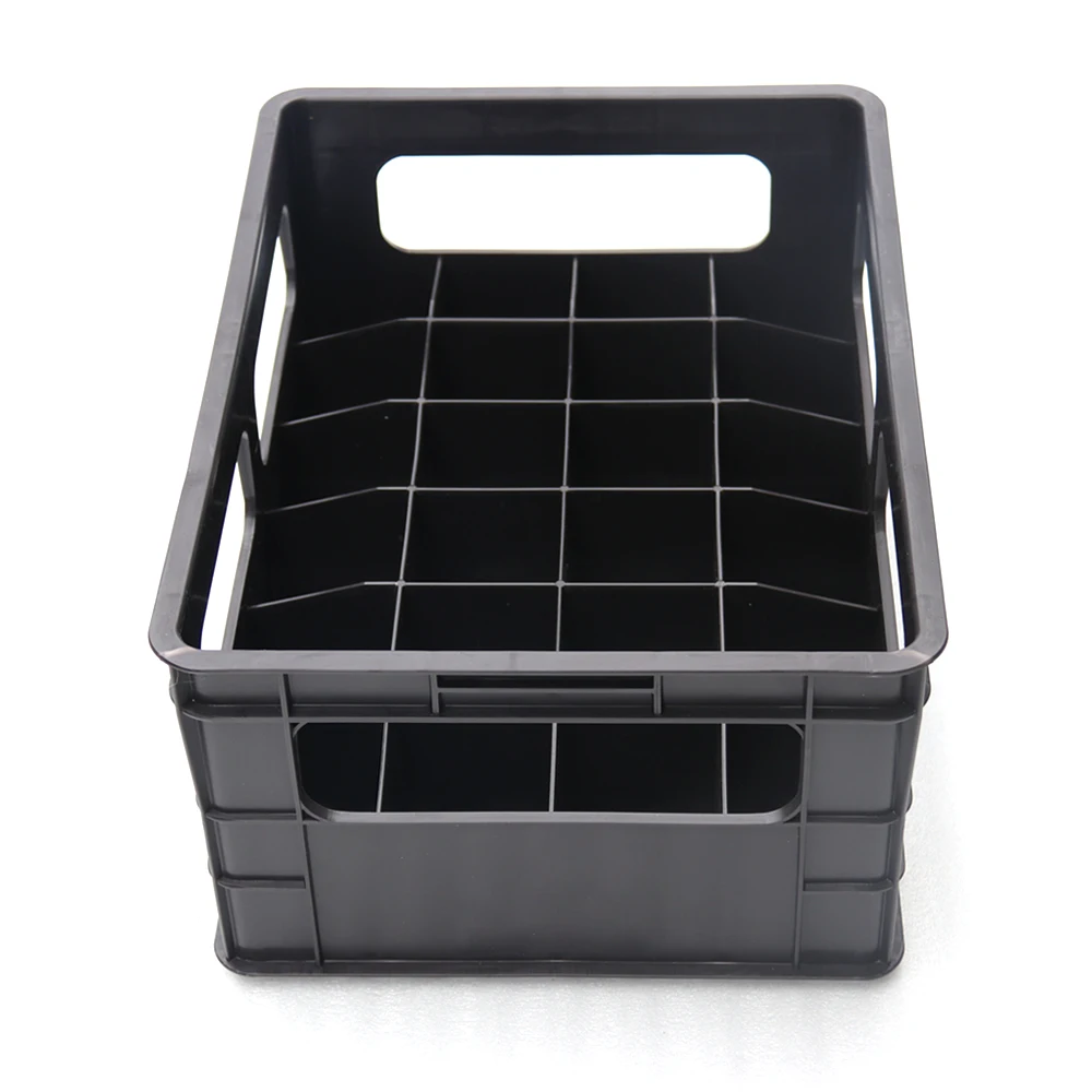 24 bottles plastic big beer basket with 4 side handle bottle crate