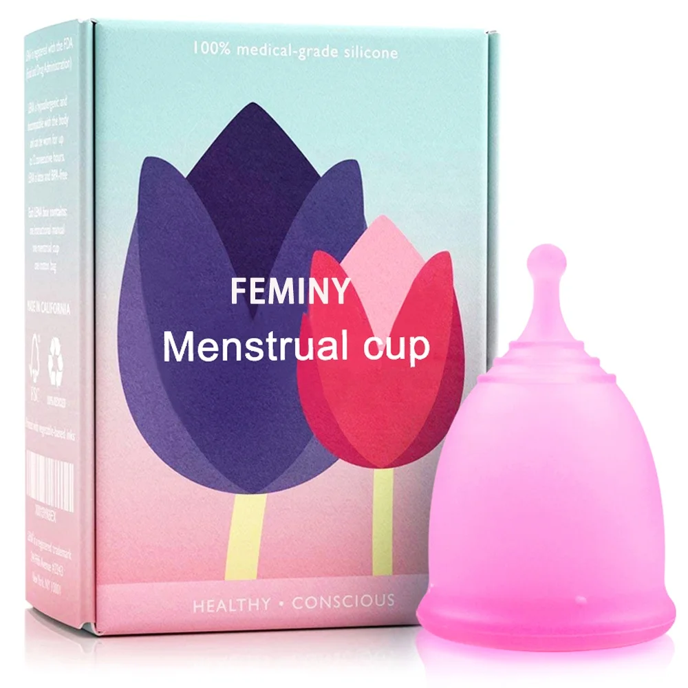Wholesale Custom Reusable Lady Period Cup 100% Medical Silicone Menstruation Copa Menstrual Cups