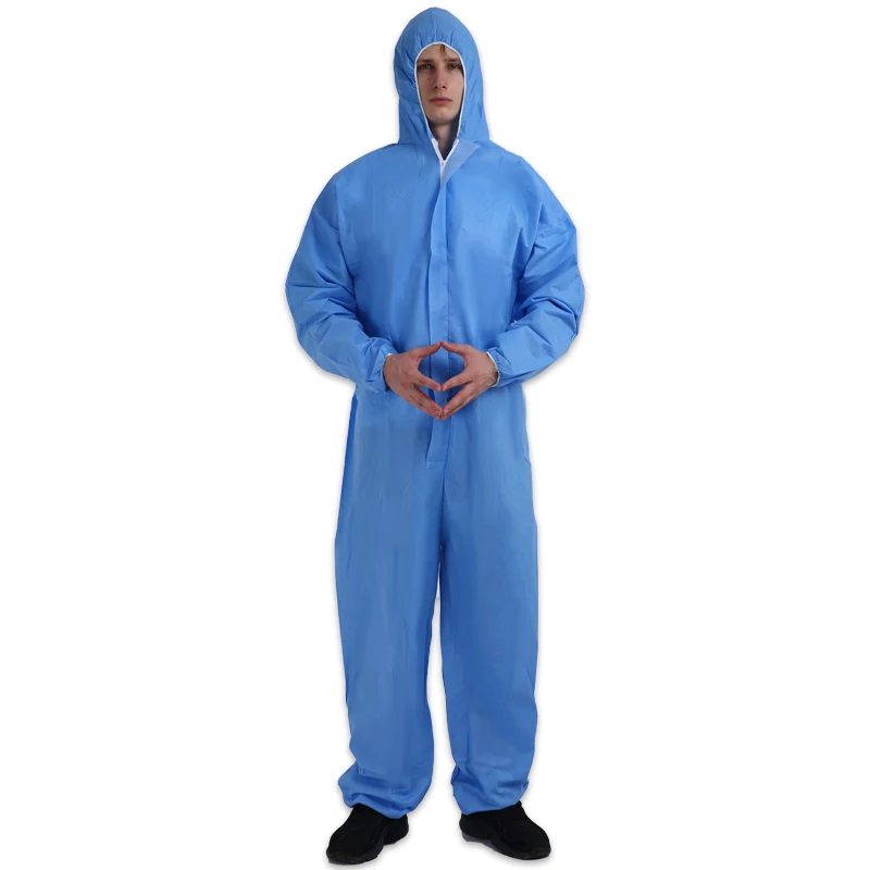 Bata desechable Type 56 Protective SMS Disposable Coverall Protection Clothes Chemical Protective Clothing