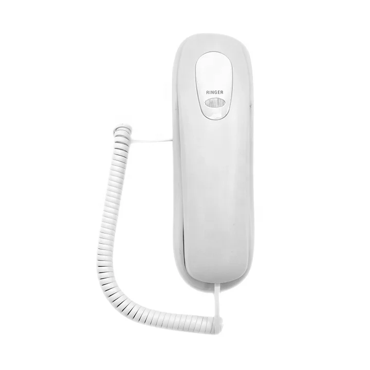 US Hot Selling Classical Design Landline Trimline Telephone For Hearing Impaired Seniors Home Use with Loud LED Ringer Indicator