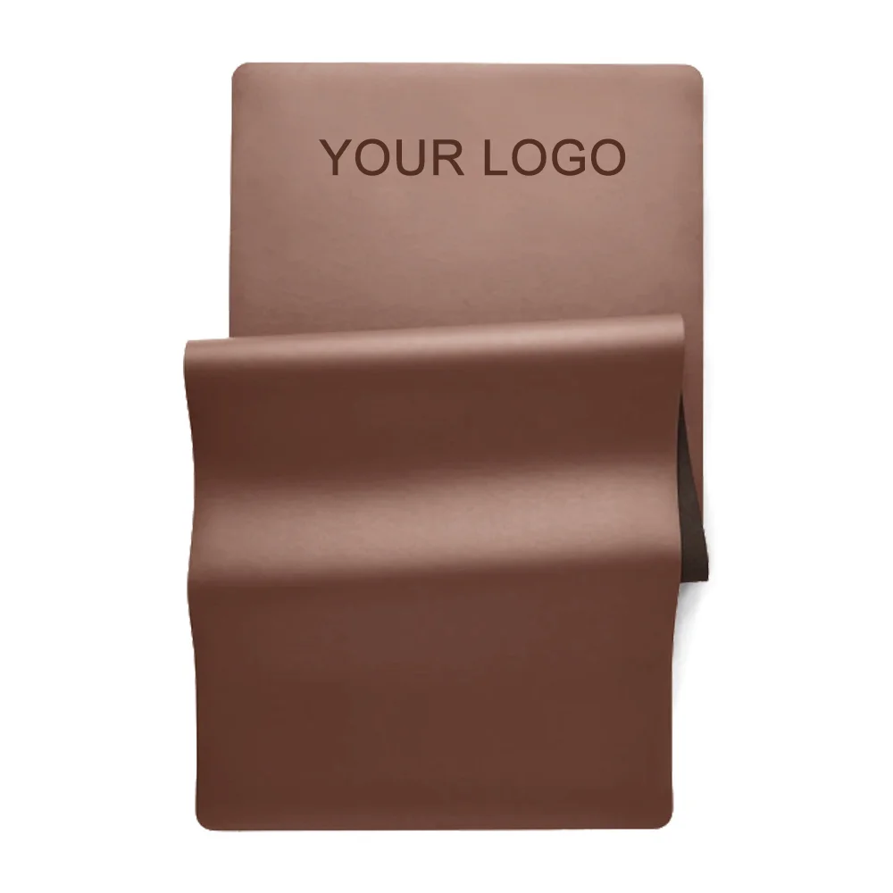 High quality custom print logo 5mm PU rubber non slip eco friendly travel Fitness Mats yoga pilates mat