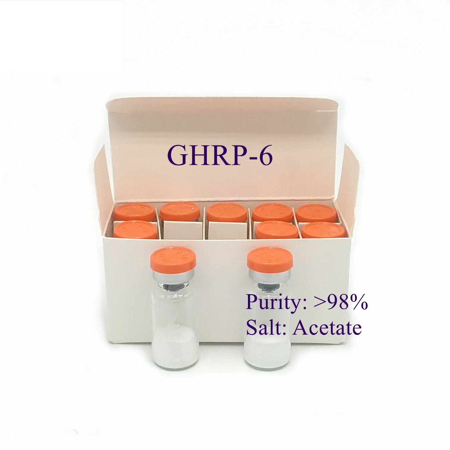 
High pure peptids ghrp-6 Acetate CAS 87616-84-0 