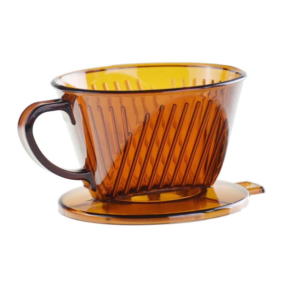 Ecocoffee High Quality Big Coffee Dripper 1-4 Cups AS Plastic V60 Pour Over Filter Tools Barista Accessories F21